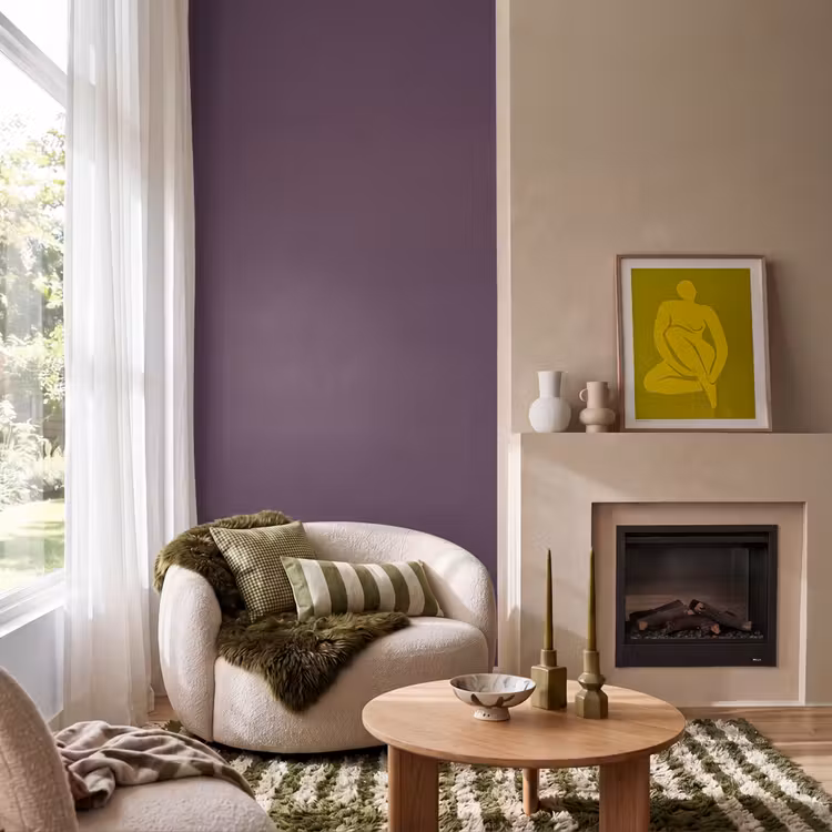 Behang - Midnight - Plum - Paars — 1