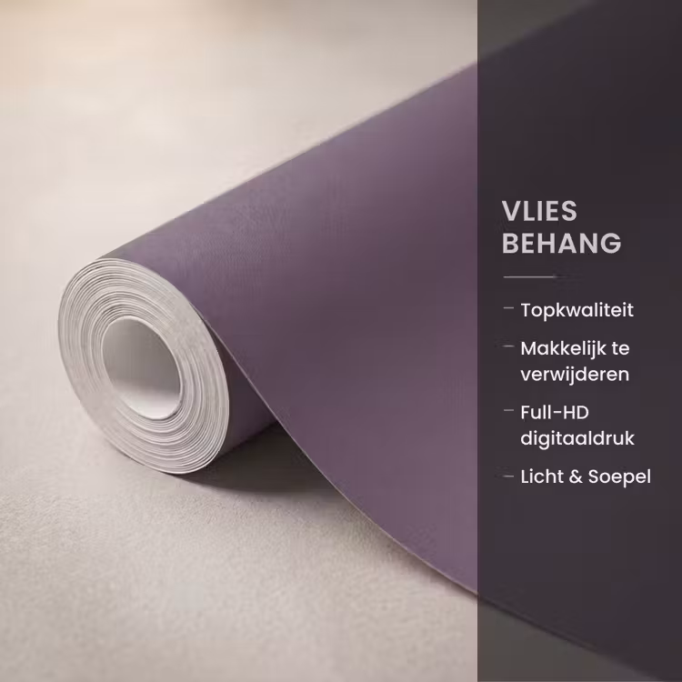 Behang - Midnight - Plum - Paars — 3
