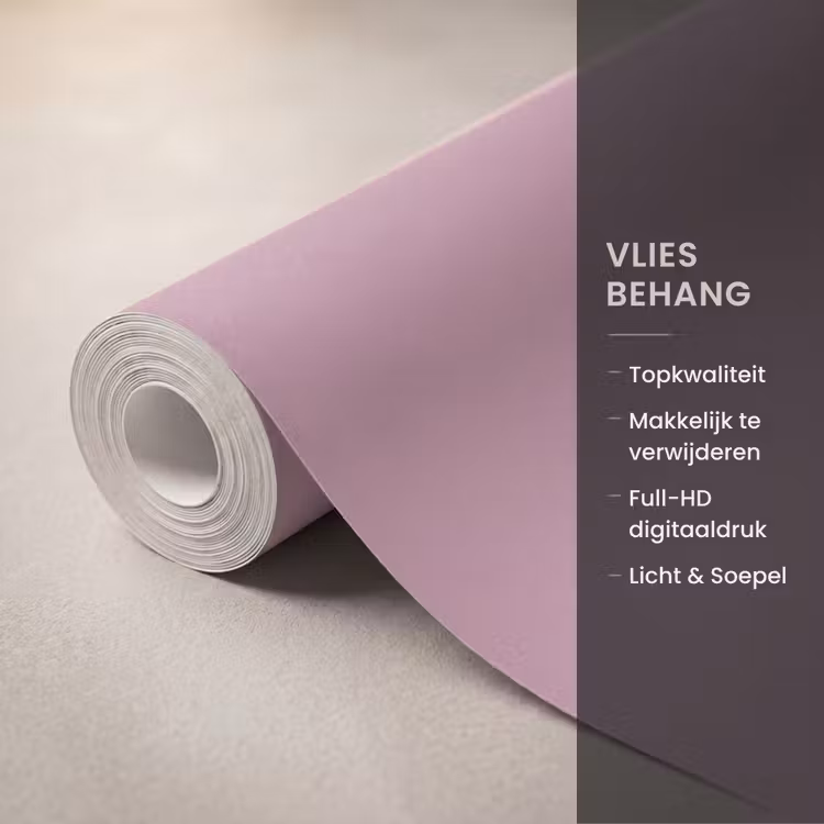 Behang - Dusty - Mauve - Paars — 3