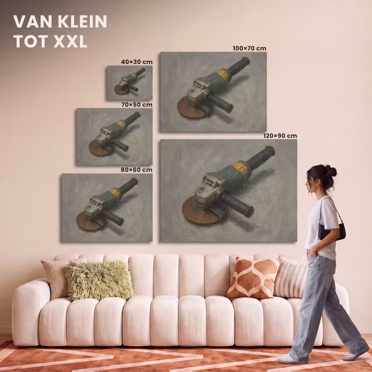 Akoestisch schilderij - Haakse slijper - Schilderij - Gereedschap — 7