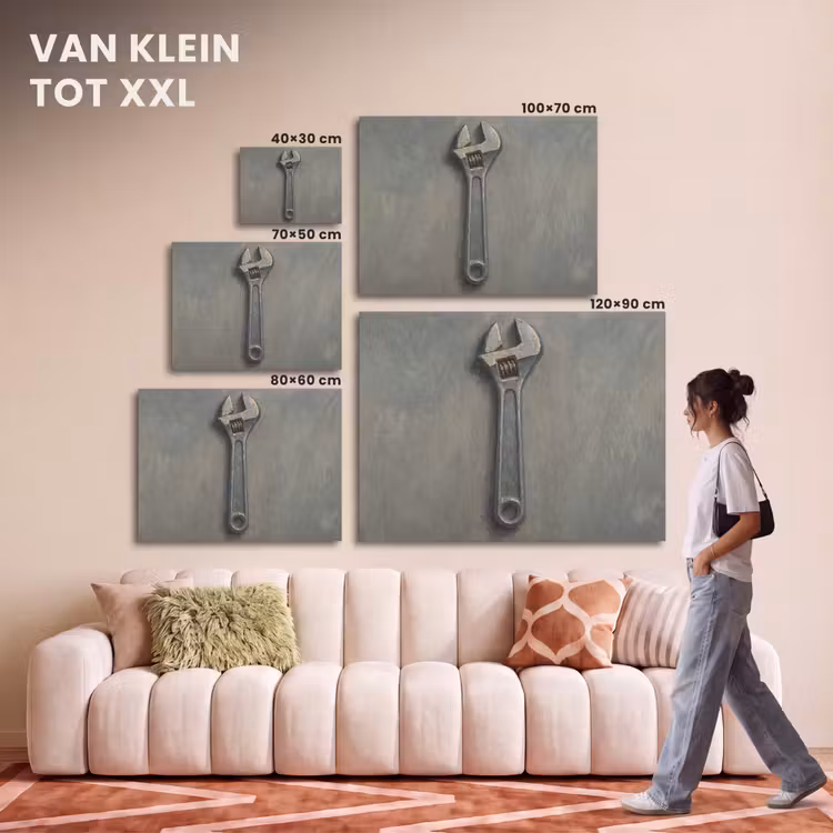 Akoestisch schilderij - Moersleutel - Gereedschap - Verf — 7