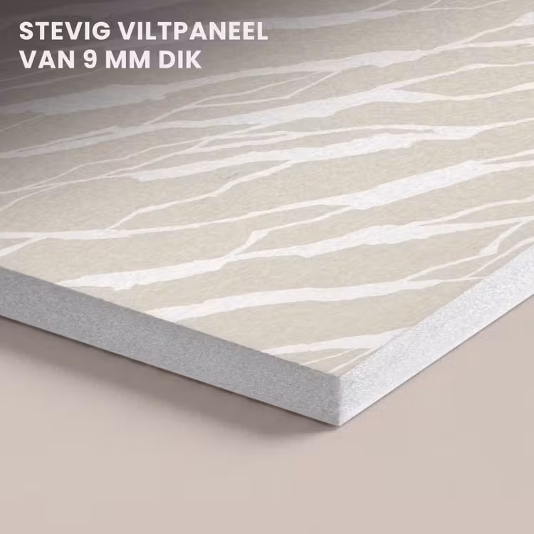 Akoestisch schilderij - Beige - Wit - Patroon - Structuur — 5