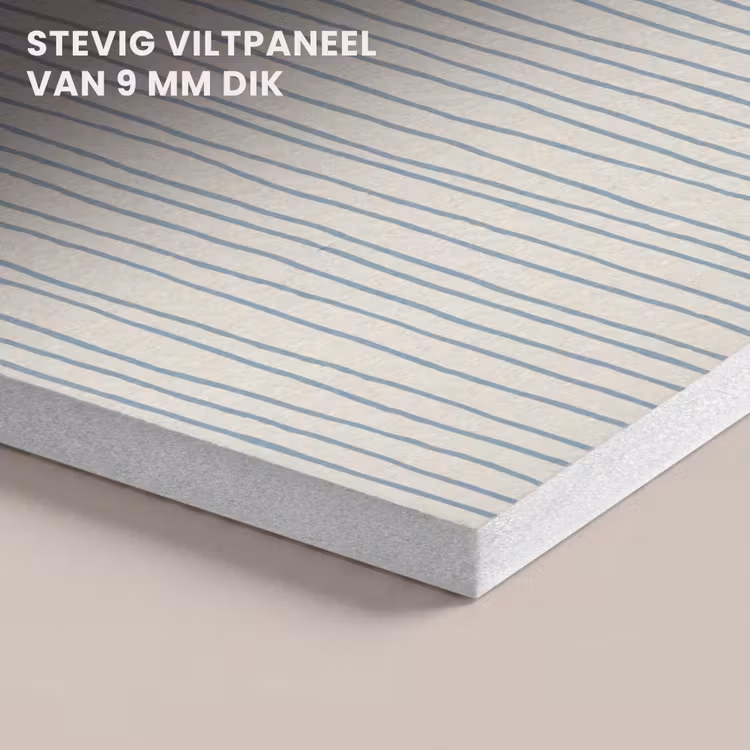 Akoestisch schilderij - Blauw - Strepen - Beige — 5