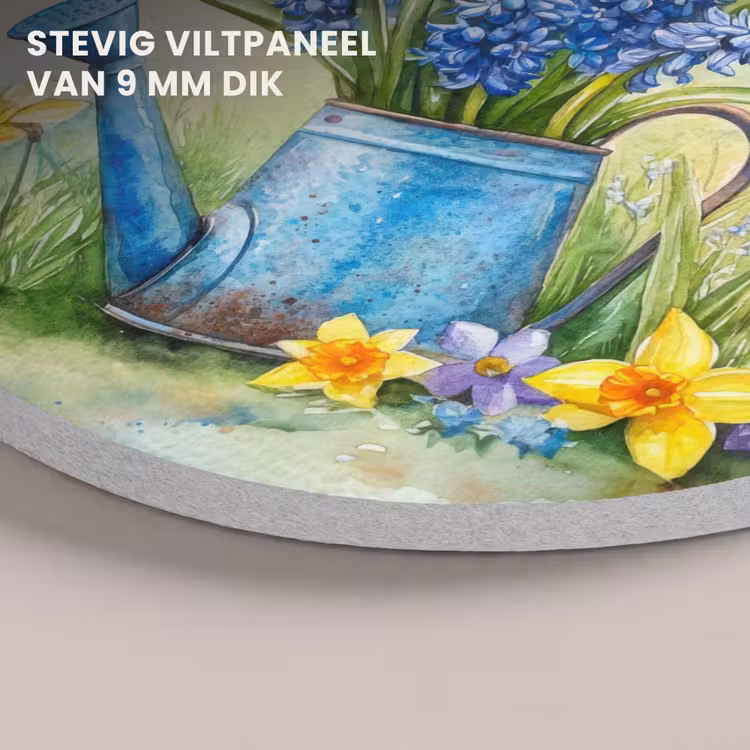 Akoestisch schilderij rond - Gieter - Lavendel - Bloesems — 5