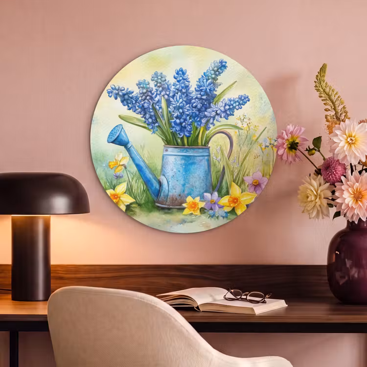 Akoestisch schilderij rond - Gieter - Lavendel - Bloesems — 6