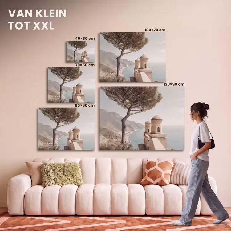 Akoestisch schilderij - Kust - Klif - Boom - Gebouw — 7