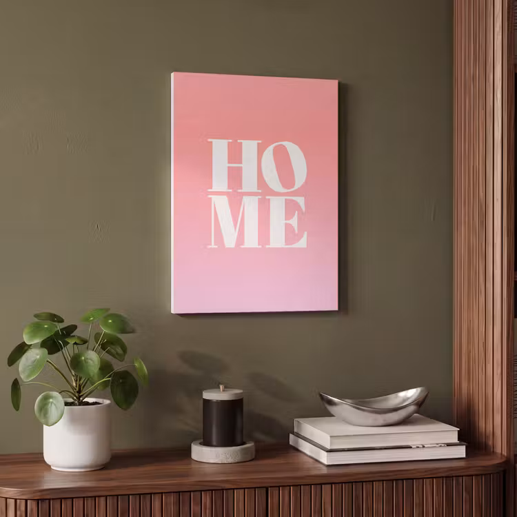 Akoestisch schilderij - Home - Letters - Groot - Roze — 6