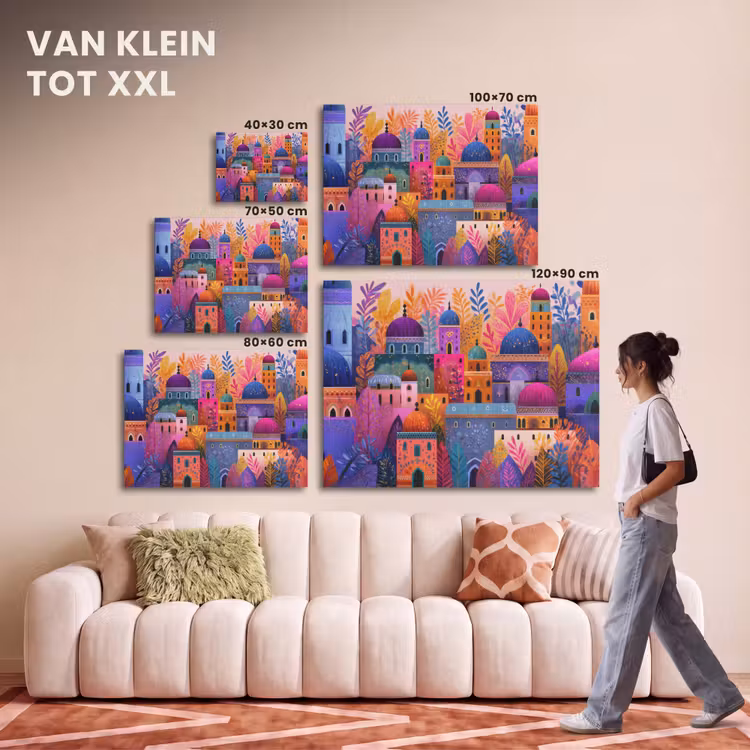 Akoestisch schilderij - Kleurrijk paradijs - Levendig - Islamitisch — 7