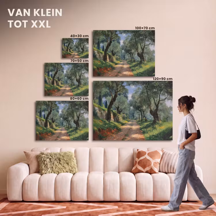 Akoestisch schilderij - Pad - Bomen - Schaduw - — 7
