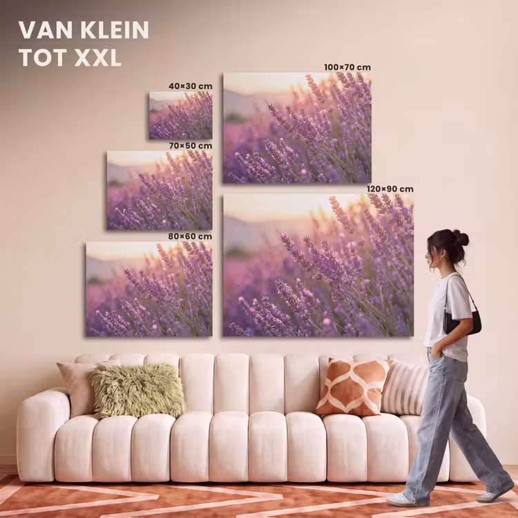 Akoestisch schilderij - Lavendel - Paars - Zonlicht — 7