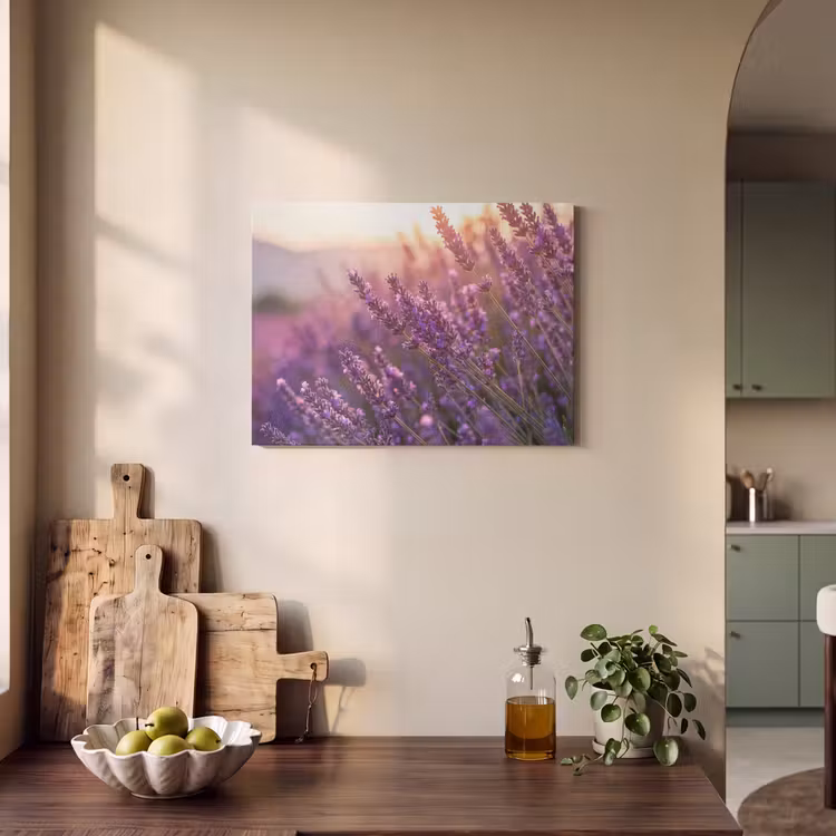 Akoestisch schilderij - Lavendel - Paars - Zonlicht — 4