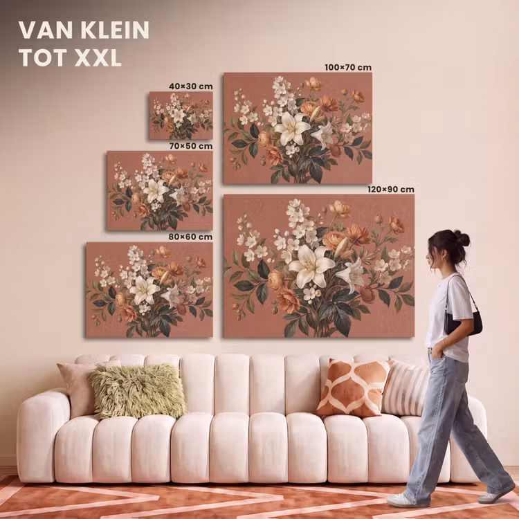 Akoestisch schilderij - Boeket - Retro - Kleurrijk — 7
