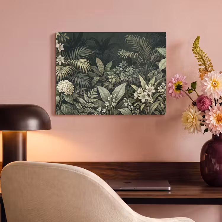 Akoestisch schilderij - Jungle - Bladeren - Botanisch - Groen — 6