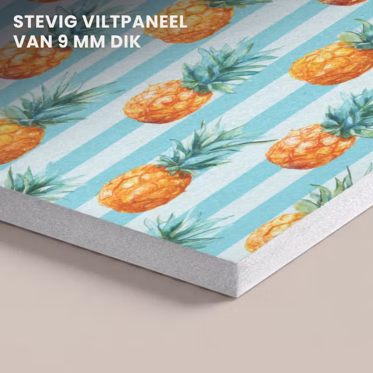 Akoestisch schilderij - Ananas - Strepen - Groen — 5