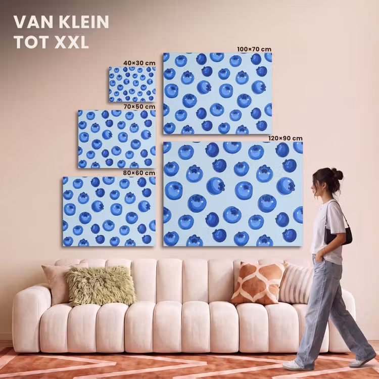 Akoestisch schilderij - Bessen - Modern - Blauw — 7