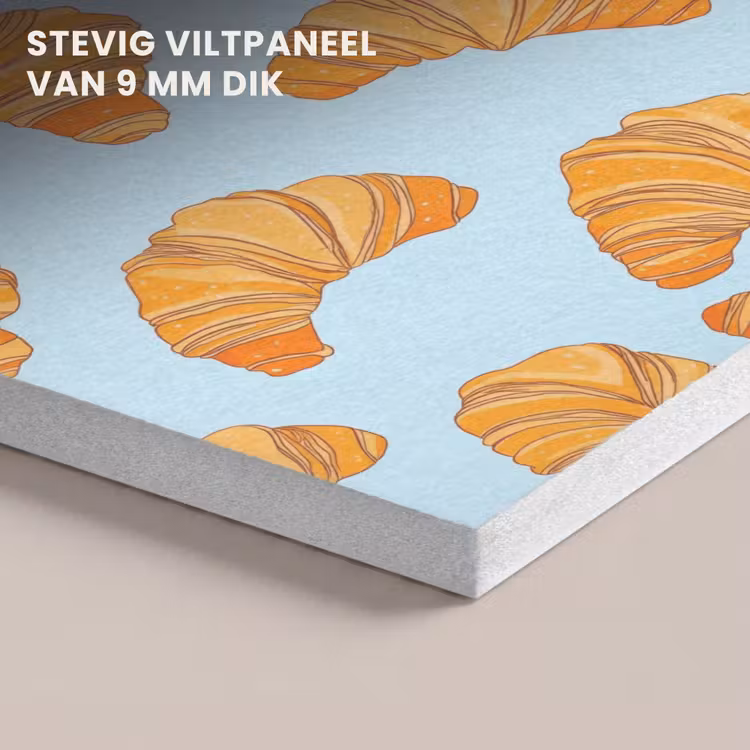 Akoestisch schilderij - Croissant - Speels - Blauw — 5