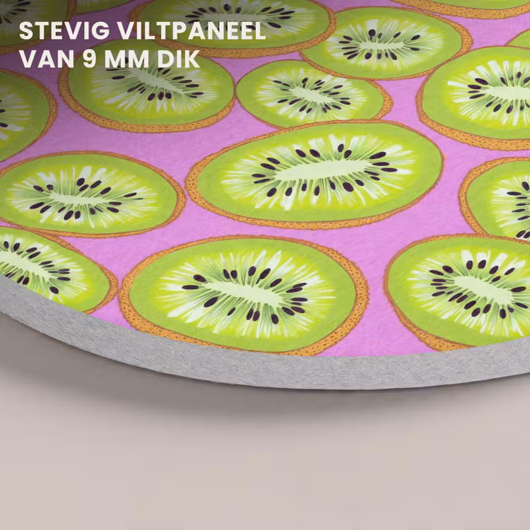 Akoestisch schilderij rond - Kiwi - Speels - Groen — 5