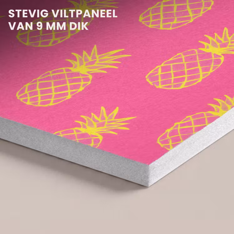 Akoestisch schilderij - Ananas - Trendy - Roze — 5