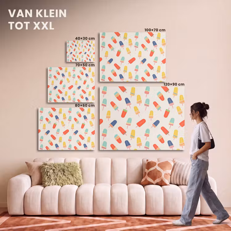 Akoestisch schilderij - IJsjes - Speels - Kleurrijk — 7