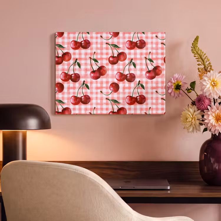 Akoestisch schilderij - Kersen - Blokken - Rood — 6