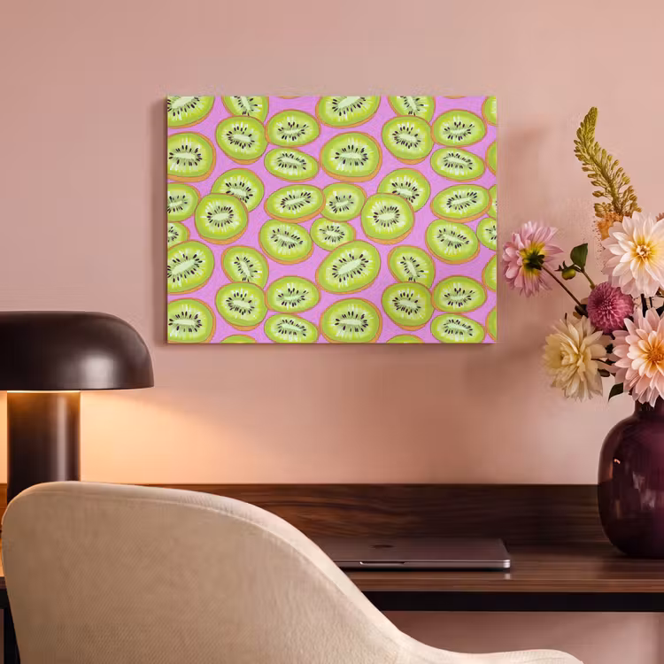 Akoestisch schilderij - Kiwi - Speels - Groen — 6