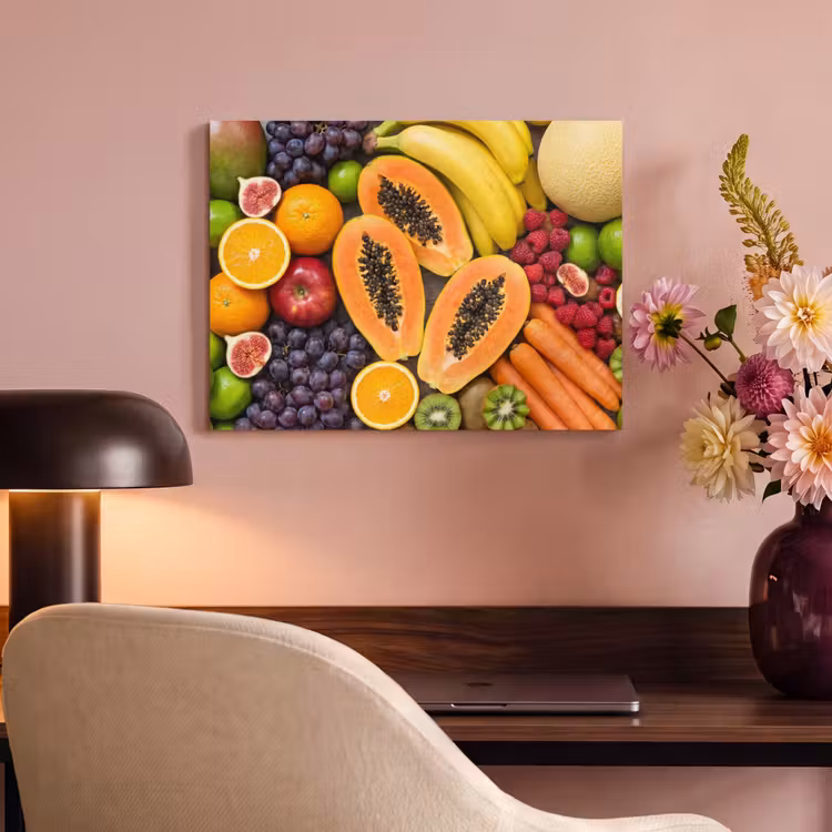Akoestisch schilderij - Eten - Fruit - Groenten - Vers - Kleurrijk — 6
