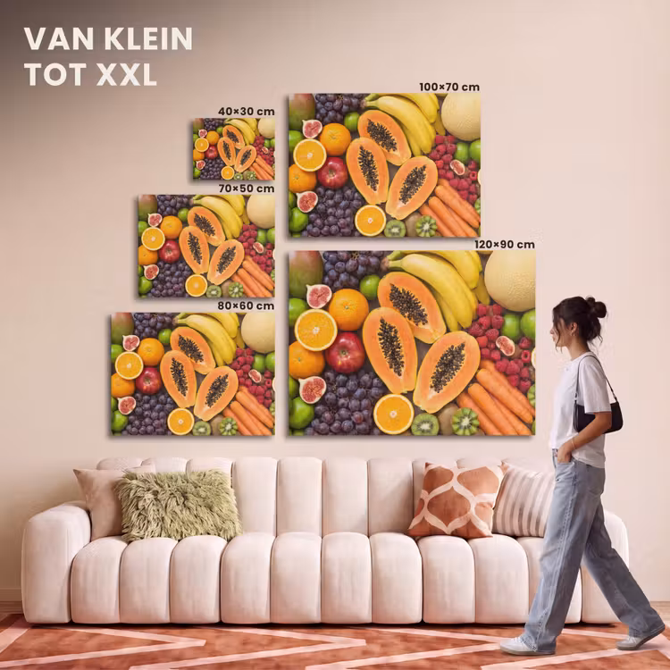 Akoestisch schilderij - Eten - Fruit - Groenten - Vers - Kleurrijk — 7