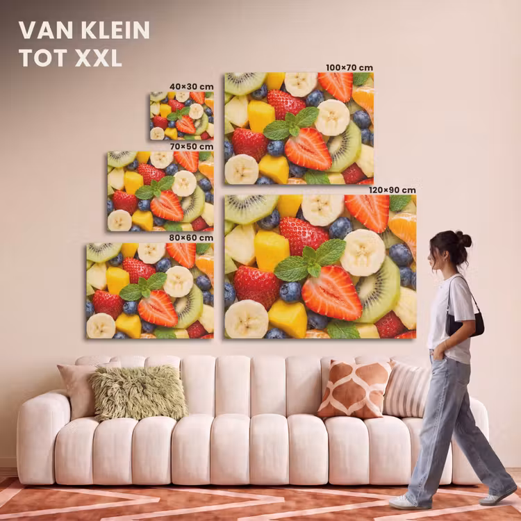 Akoestisch schilderij - Fruit - Plakjes - Eten - Kleurrijk — 7