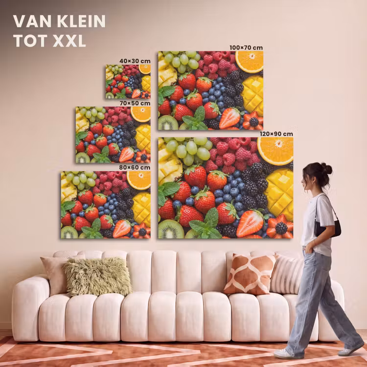 Akoestisch schilderij - Fruit - Vers - Kleurrijk - Eten — 7
