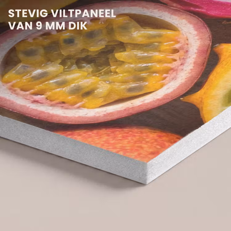 Akoestisch schilderij - Fruit - Geopend - Tropisch - Eten - Kleurrijk — 5