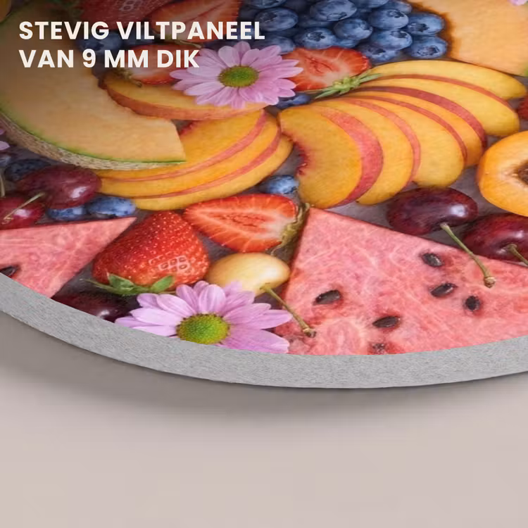 Akoestisch schilderij rond - Eten - Fruit - Zomer - Kleurrijk — 5