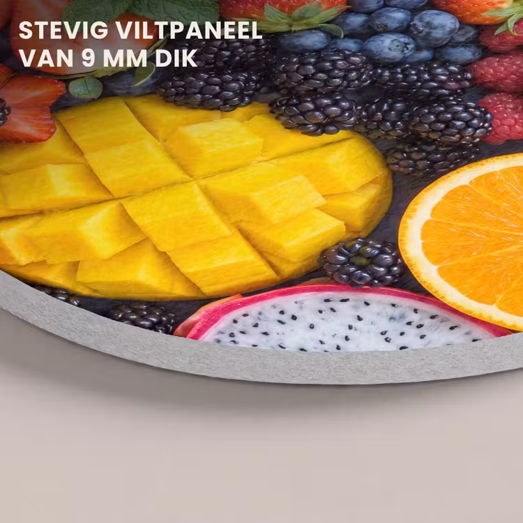 Akoestisch schilderij rond - Fruit - Vers - Kleurrijk - Eten — 5