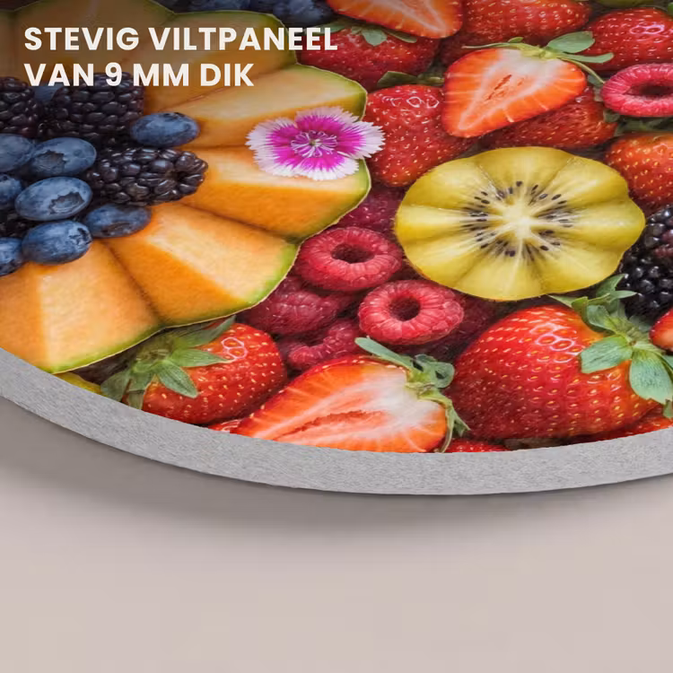 Akoestisch schilderij rond - Fruit - Vers - Variatie - Eten - Kleurrijk — 5