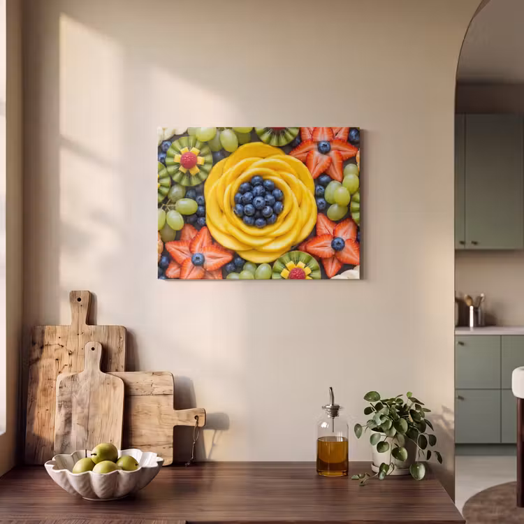 Akoestisch schilderij - Fruit - Arrangement - Gezond - Kleurrijk - Eten — 4