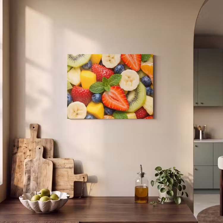 Akoestisch schilderij - Fruit - Plakjes - Eten - Kleurrijk — 4