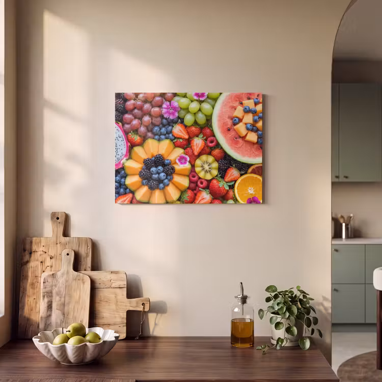 Akoestisch schilderij - Fruit - Vers - Variatie - Eten - Kleurrijk — 4