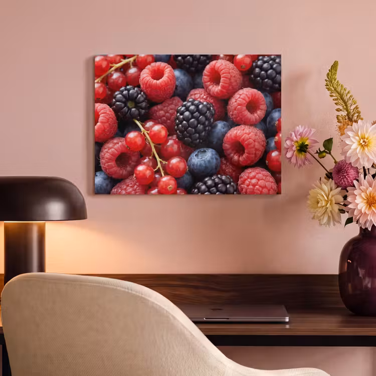 Akoestisch schilderij - Bessen - Mix - Vers - Eten - Kleurrijk — 6