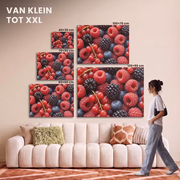 Akoestisch schilderij - Bessen - Mix - Vers - Eten - Kleurrijk — 7