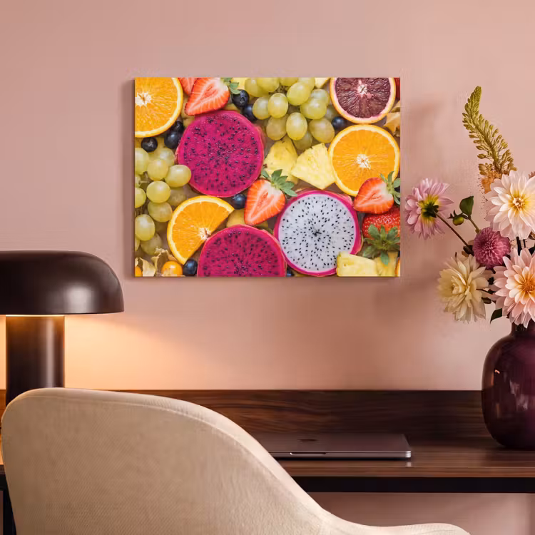 Akoestisch schilderij - Fruit - Assortiment - Kleurrijk - Gezondheid — 6