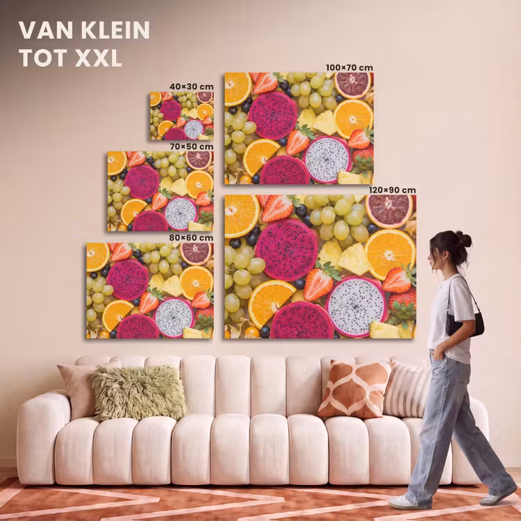 Akoestisch schilderij - Fruit - Assortiment - Kleurrijk - Gezondheid — 7