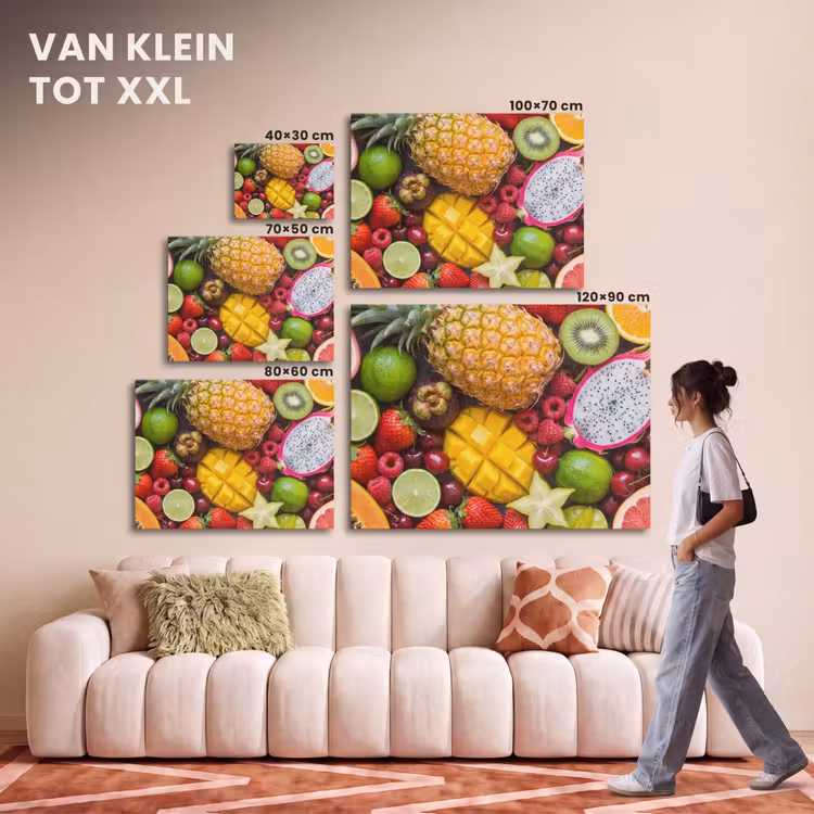 Akoestisch schilderij - Fruit - Assortiment - Vers - Gezond - Kleurrijk — 7