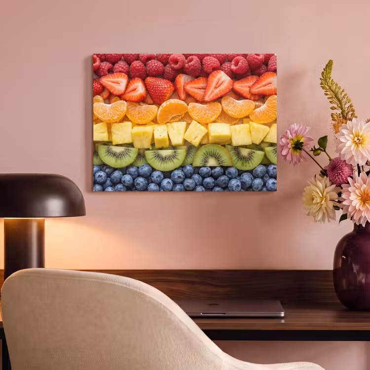 Akoestisch schilderij - Fruit - Regenboog - Gezond - Kleurrijk — 6