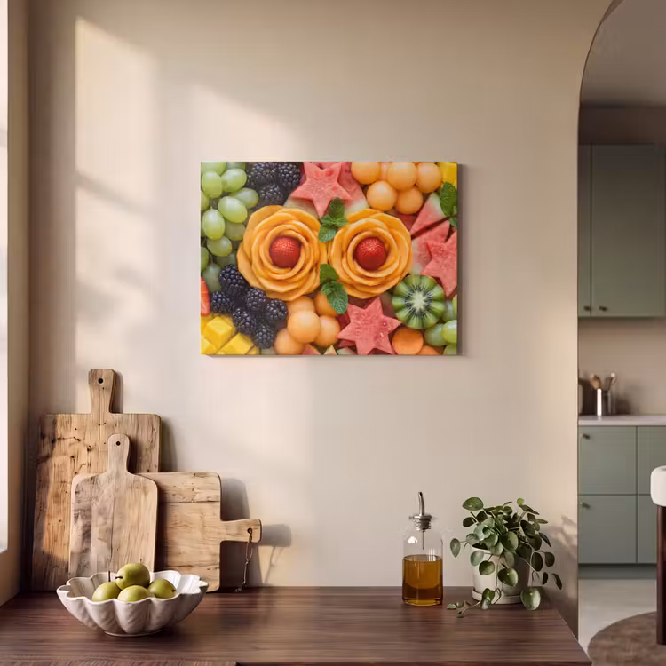 Akoestisch schilderij - Fruit - Variatie - Kleurrijk - Vers - Eten — 4