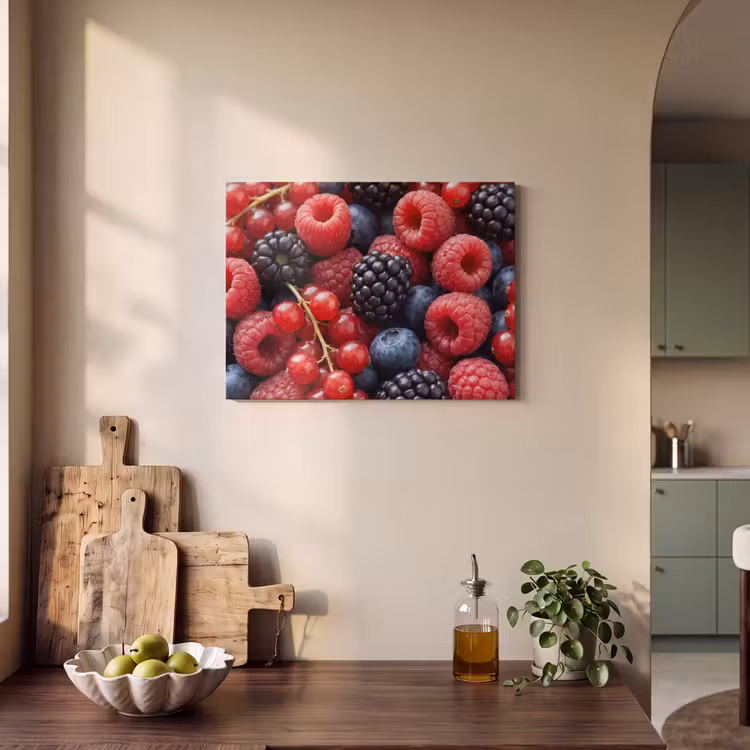 Akoestisch schilderij - Bessen - Mix - Vers - Eten - Kleurrijk — 4