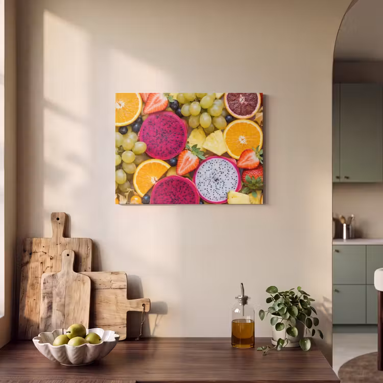 Akoestisch schilderij - Fruit - Assortiment - Kleurrijk - Gezondheid — 4