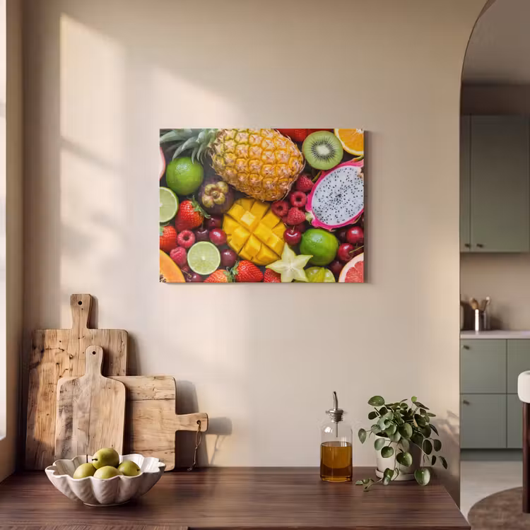 Akoestisch schilderij - Fruit - Assortiment - Vers - Gezond - Kleurrijk — 4