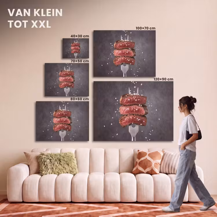 Akoestisch schilderij - Eten - Vlees - Zout — 7