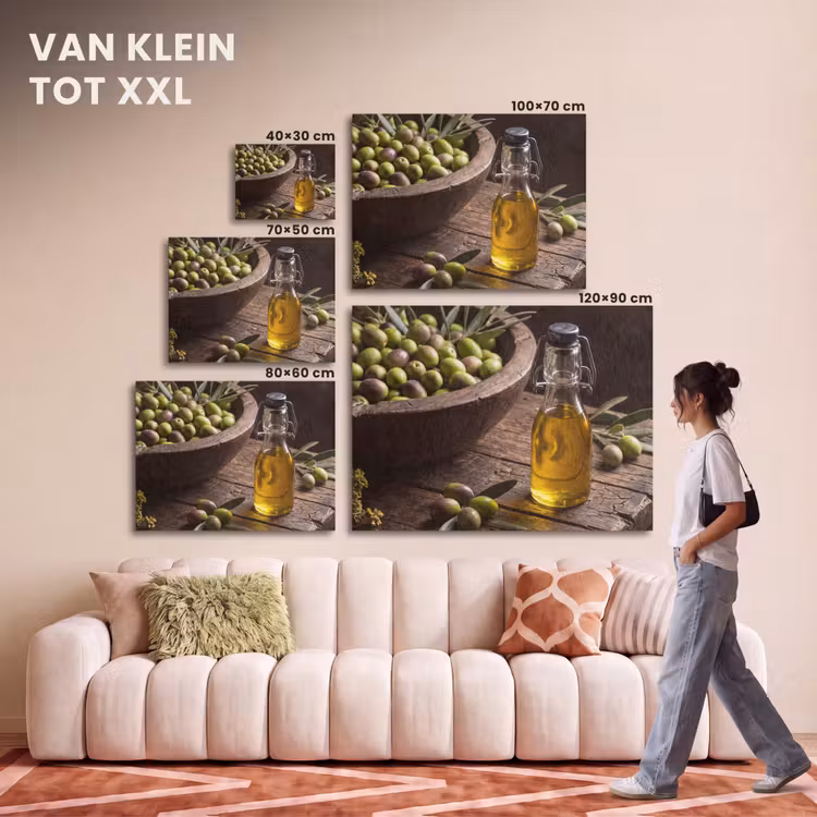 Akoestisch schilderij - Olijven - Eten - Rustiek — 7