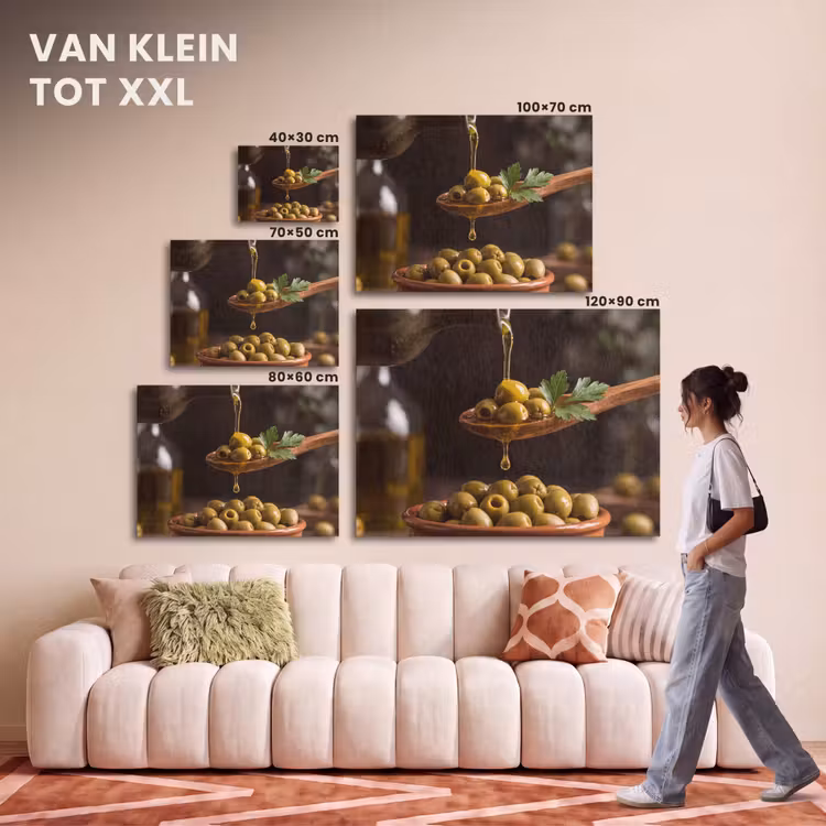 Akoestisch schilderij - Olijven - Olijfolie - Eten — 7