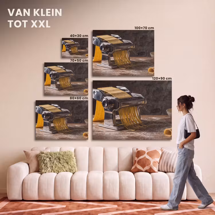 Akoestisch schilderij - Pasta - Vers - Koken — 7